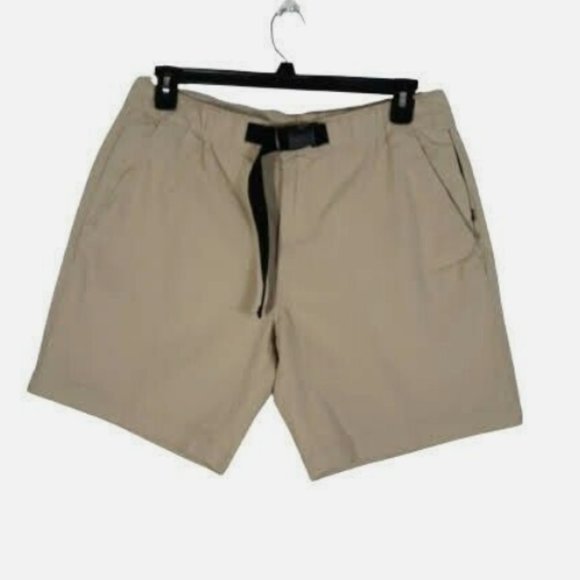 Foundry Everyday Casual Comfort Stretch Pale Khaki mens Belted Shorts Size 2XL - Picture 1 of 7